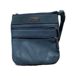Jaclyn Smith Blue Crossbody Bag with Adjustable Strap, Pre-owned, Like New